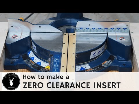 How to make a miter saw zero clearance insert