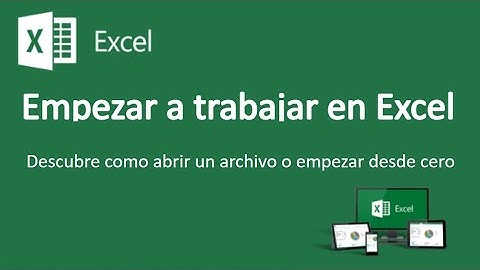 Empezar a trabajar con Excel online/web