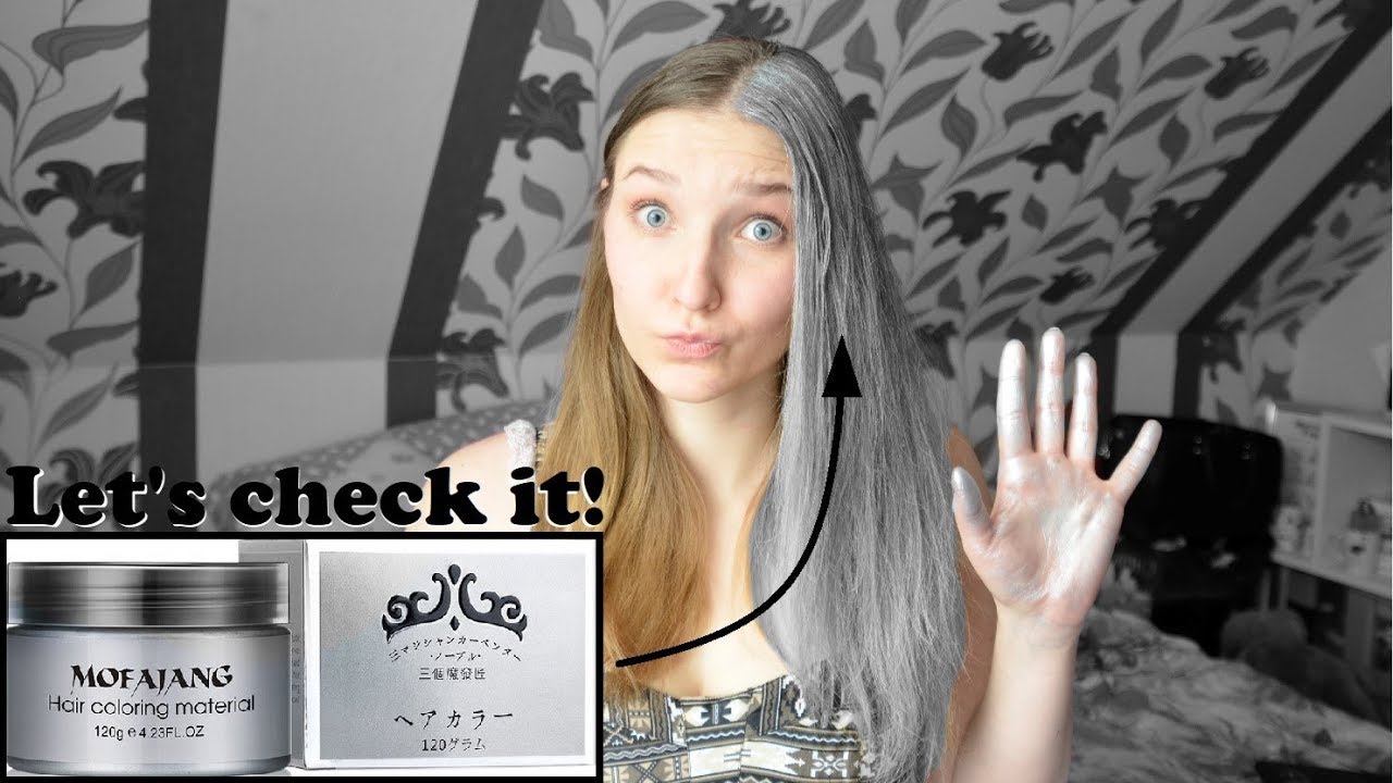 LIVETest! MOFAJANG HAIR COLOUR WAX DIY HAARE GRAU FÄRBEN Danana