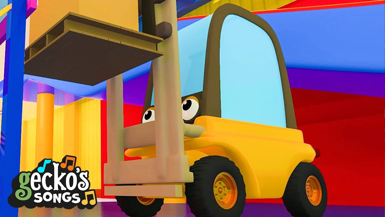 Go Go Florence Forklift｜Gecko's Garage｜Children's Music｜Trucks For Kids
