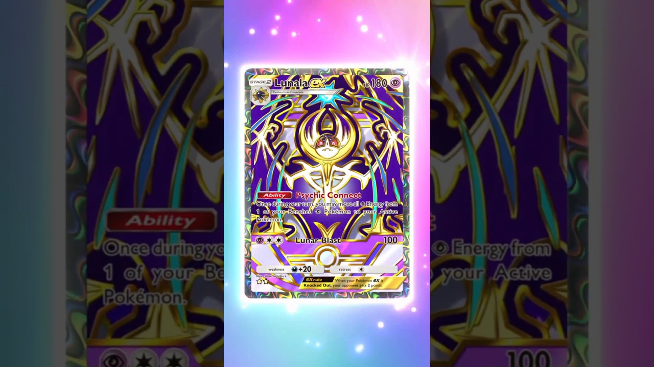 Lunala ex Full Art! Pokemon TCG Pocket