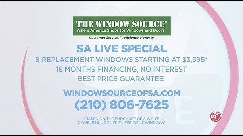 The Window Source on SA Live (4/13/2021)