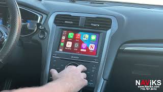 2013 - 2016 Ford Fusion (MyFord Touch SYNC 2) Apple CarPlay + Android Auto (Wired & Wireless) screenshot 3