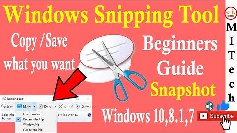 Windows Snipping Tool💻✂️|Win 7,8,8.1,10 Snapshot Software|Capture what you want|Windows Accessories