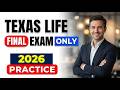 Final Exam Texas life only your First Trye: Pass Your 2026 Insurance Exam First Try