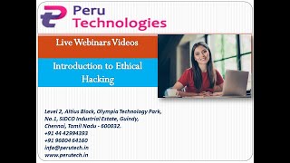 Free webinar video series from Peru Technologies Chennai screenshot 3
