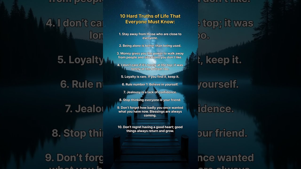 10 Harsh Truths Of Life You Can T Ignore Read This Before It S Too Late 