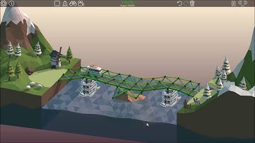 Poly Bridge Desert Winds 2-10 Double Overpass