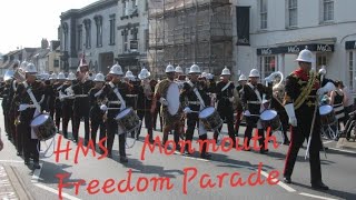 The Band Of Hm Royal Marines Commando Training Center, Hms Monmouth Freedom Parade (Hd)