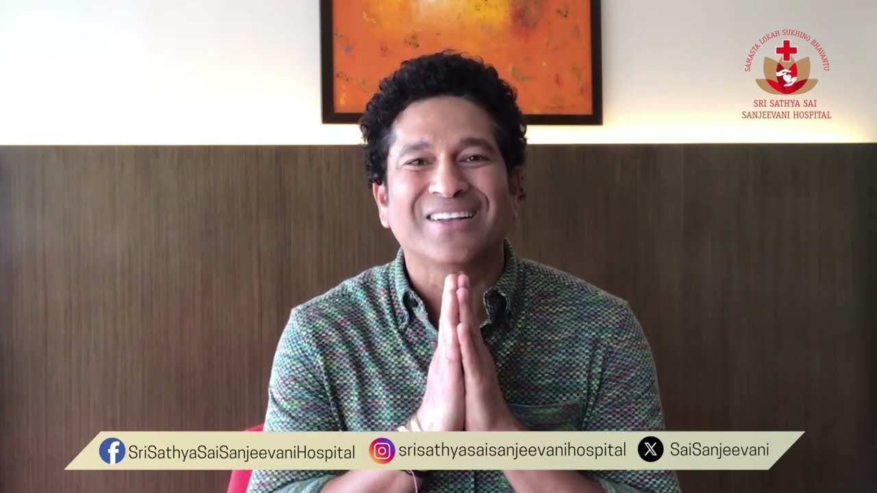 Sachin Tendulkar shares a powerful message for the dedicated team at Sri Sathya Sai Sanjeevani.