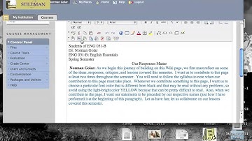 How to Contribute to the Wiki Page