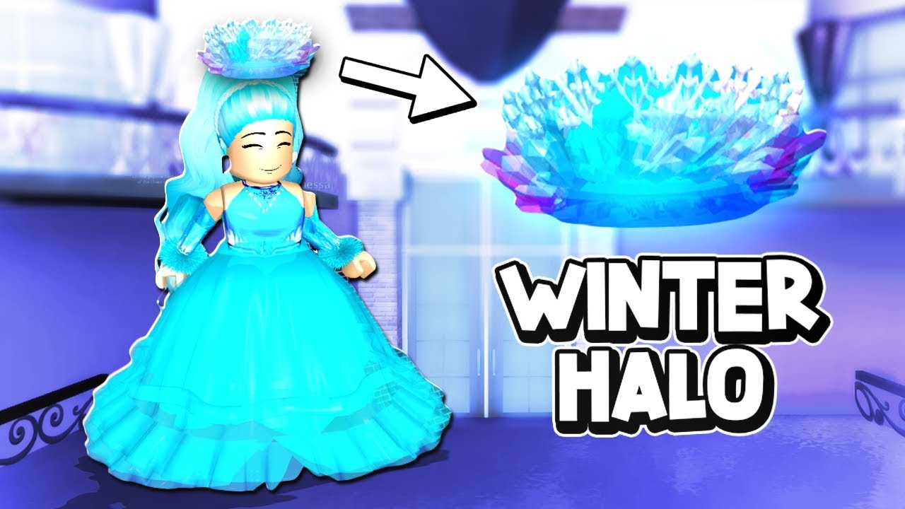 I Got The Christmas Winter Halo In Royale High Omg Royale High Roleplay Youtube