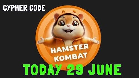 Hamster Kombat Daily Cipher Morse Code || 29/06/2024 || Claim #hamsterkombat #cipher #morsecode
