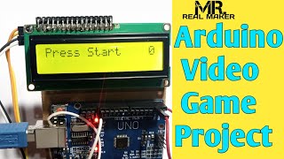 Arduino Video Game Project with LCD 12-IC Serial Interface Module. MR REAL MAKER...