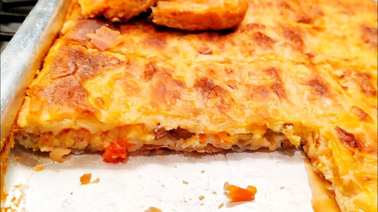 الجلاش بالجبنة والخضار طري ومقرمش – أنجح تشريبة 🧀🔥