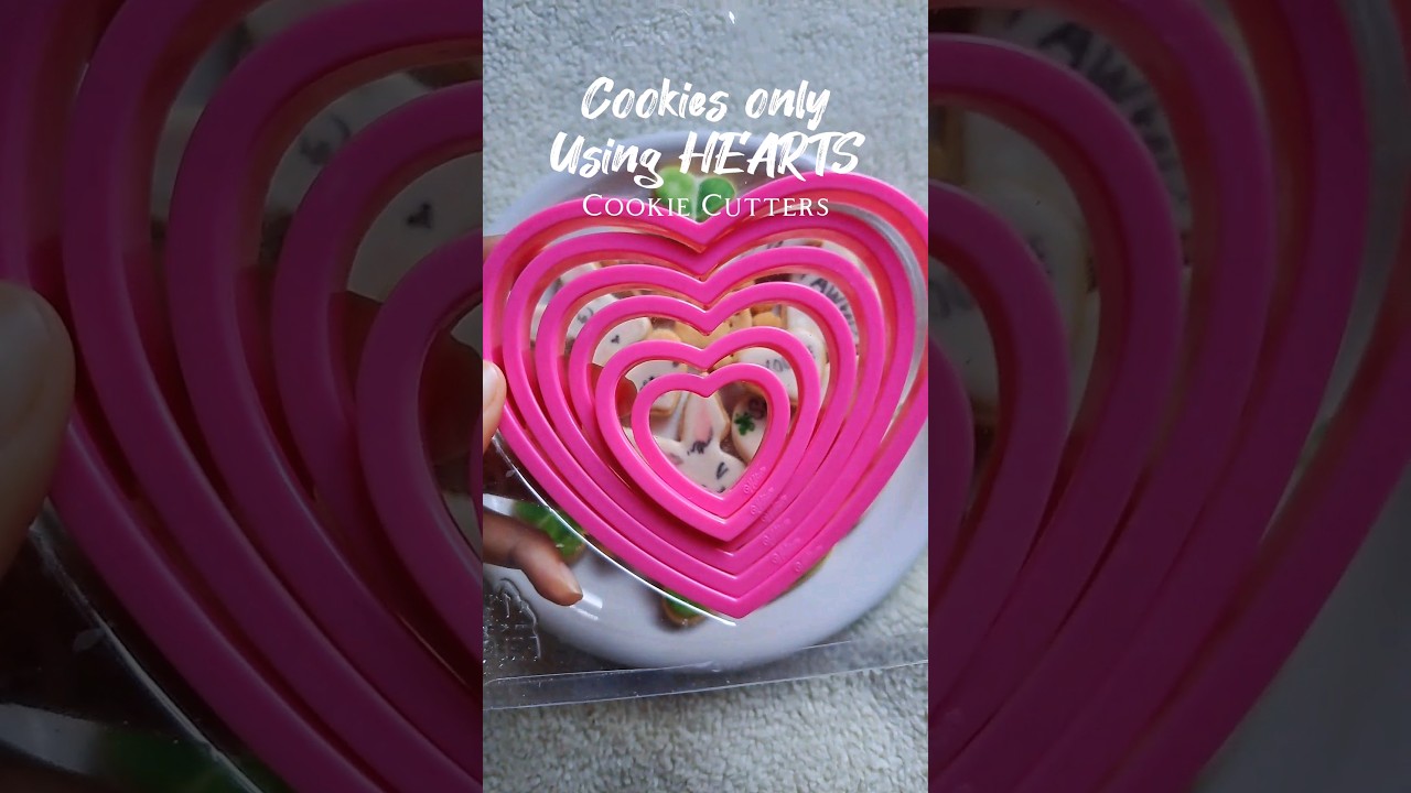 4 Cookie Ideas using Hearts 