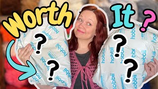 Opening Hobbii Mystery Bags and Crocheting Projects With The Yarn Inside