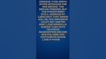 What If The Earth Stopped Spinning for 1 Second? #shorts #education #earth