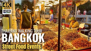 [BANGKOK] Street Foods \& Shopping Event Along Phadung Krung Kasem Canal | Thailand [4K HDR]