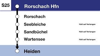 AB Ansagen » S25 Rorschach Hafen — Heiden | SLBahnen