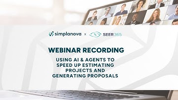 Webinar: Using AI & Agents to speed up estimating projects and generating proposals