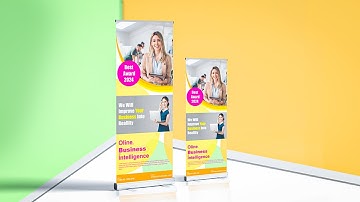 How to create business roll up banner | Illustrator cc