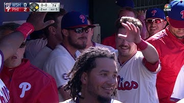 WSH@PHI: Hernandez grounds RBI infield single