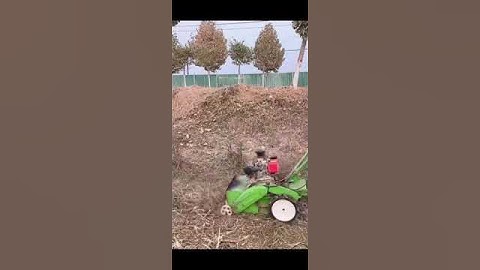 Máy cày xới đất máy làm cỏ nông nghiệp máy lên luống tạo rãnh đa năng #automobile #farming #diy