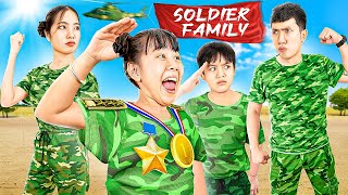 Baby Doll Family Become Soldiers To Win Stronger Family Challenge - Stories About Baby Doll Family