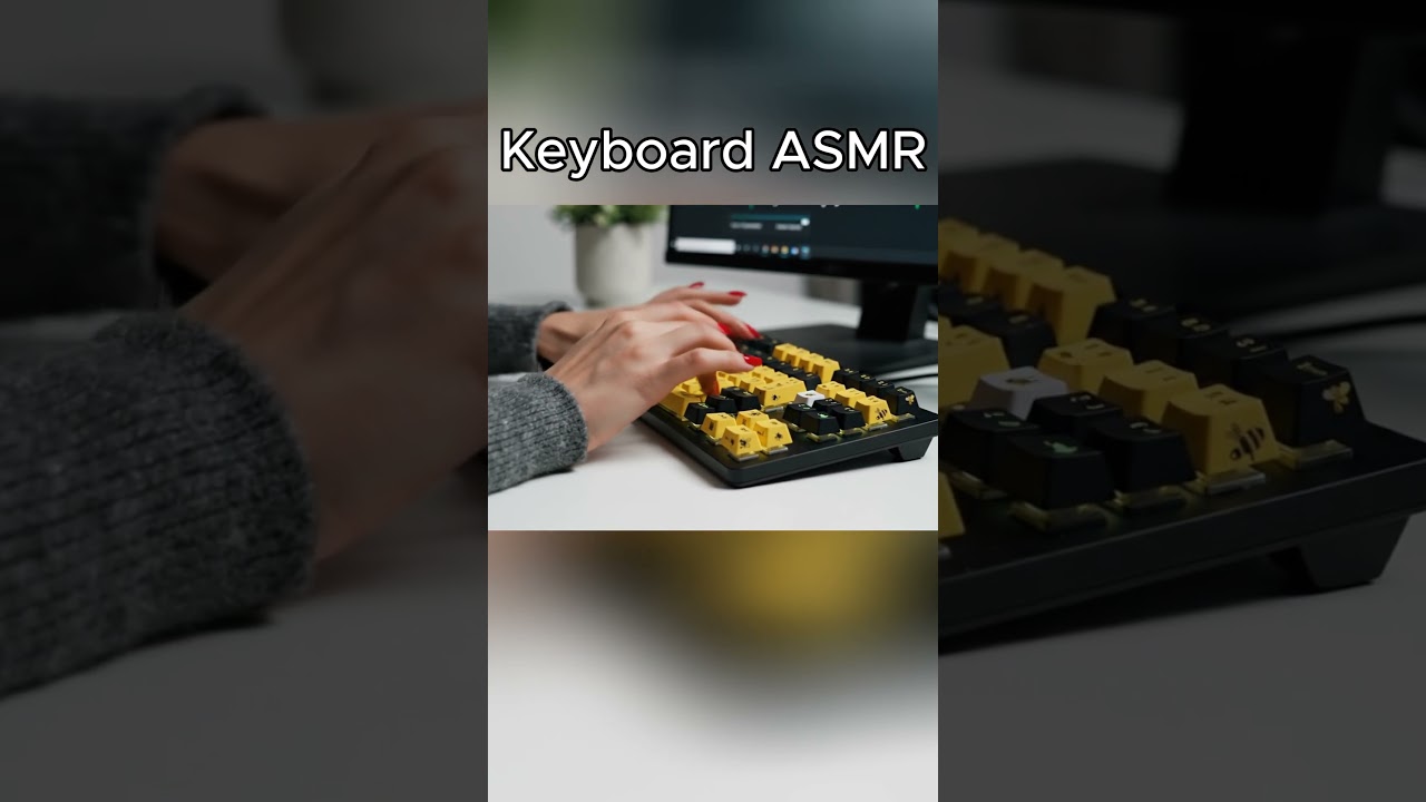 Keyboard ASMR (Black and Yellow)