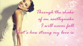 Alicia Keys - That's how strong my love is LYRICS chords