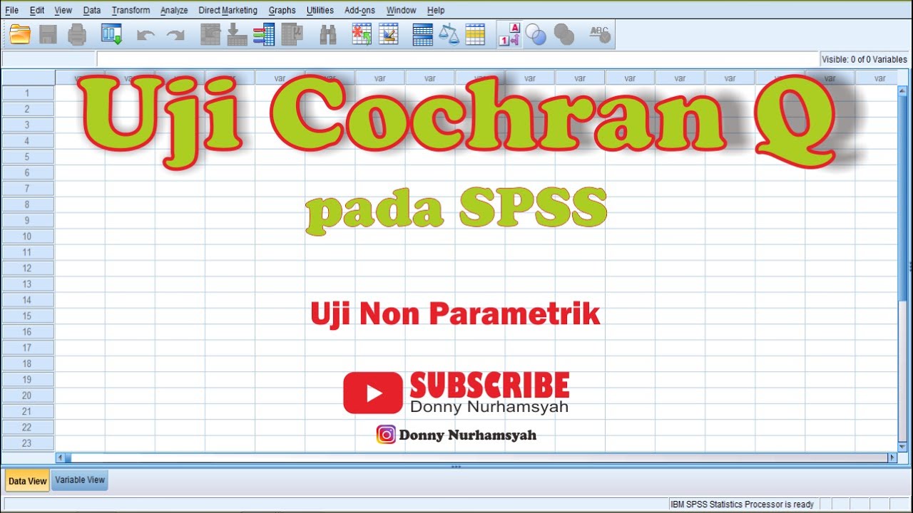 Uji Cochran Q pada SPSS