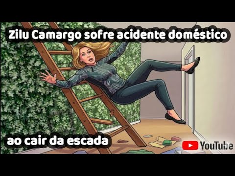 Zilu Camargo sofre acidente doméstico ao cair da escada e quebra o pé