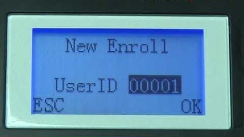 Fingerprint Biometric Time Clock - Administrator Enrollment