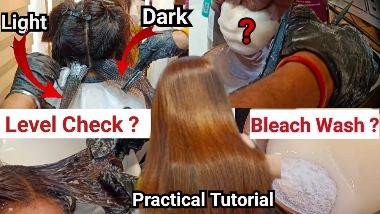 Bleach Wash For Dye Hair || Full Practical Tutorial|| By Salonfact ...