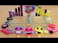 Pink vs Purple vs Yellow - Mixing Makeup Eyeshadow Into Slime ASMR 246 Satisfying Slime Video