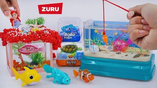 [Toy asmr] Fish Tank & Zuru Robo Fish & Fun Aquarium Playset ASMR Satisfying with Unboxing