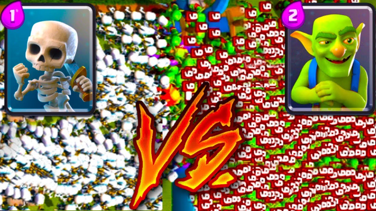 DUENDES Vs ESQUELETOS - ENFRENTAMIENTOS en CLASH ROYALE! camera iphone 8 plus apk