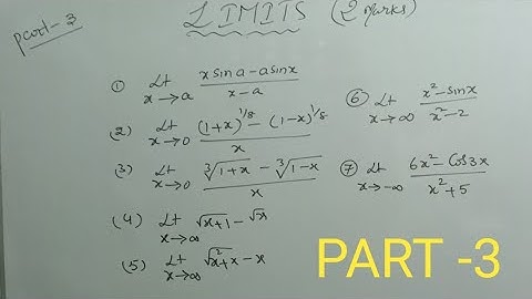 inter maths-1B//LIMITS//2marks// very important questions//PART -2