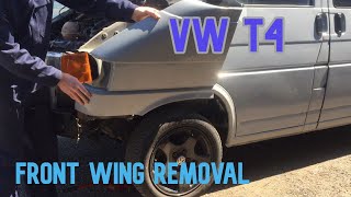 VW T4 - How to Remove Front Wing/Fender
