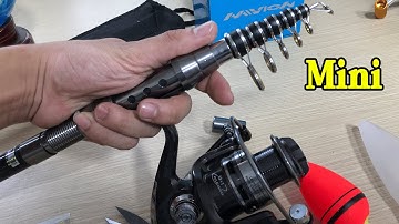 630k Bộ 63 Cần Câu Máy Giá Rẻ - Cần Câu Máy Xịn Khoen 4 Chân- Cần Cacbon Dòng Cá lớn