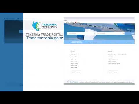 Tanzania Trade Portal(Get all information concerning export & Import procedures in ??)