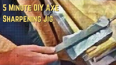Axe Sharpening: Build an axe sharpening jig in five minutes from scrap material