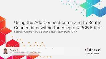 Using the Add Connect command to Route Connections within the Allegro X PCB Editor