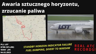 PLL LOT 787-8 Awaria zapasowego sztucznego horyzontu, STANDBY HORIZON INDICATOR FAILURE #ATCPolska