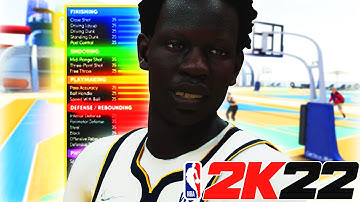 NBA 2K22 *NEXT GEN* BOL BOL BUILD | DOMINANT 2-WAY SHARPSHOOTING C W/ CONTACT DUNKS & POST-SCORING
