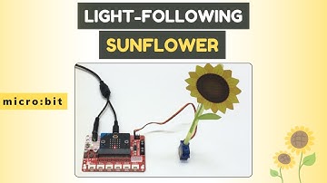 Build a Light-Responsive Sunflower with Micro:bit #servomotor #diy