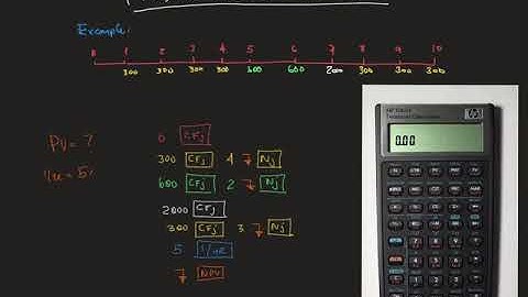 Calculating uneven cash flows with HP10bII+