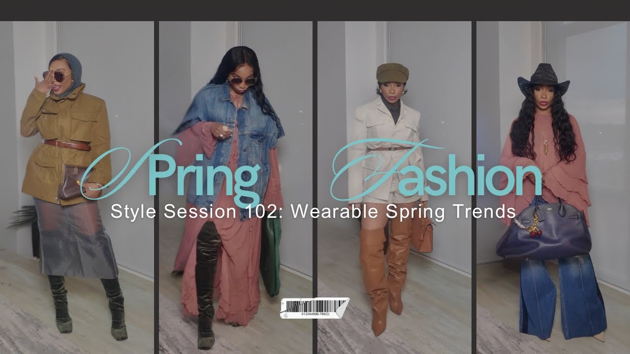Wearable Spring Style Session 102: 4 Wearable Spring Trends - YouTube