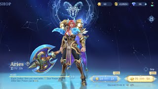 Crystal of Aurora is used to obtain Zodiac Hilda Skin  mlbb Nepal  How to buying Crystal of Aurora